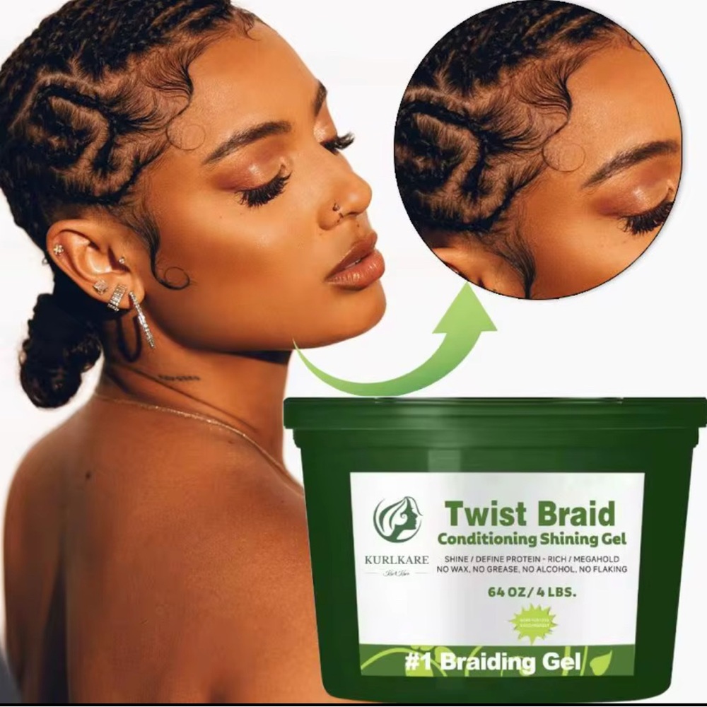 Green Twist Braid Styling Gel 64oz